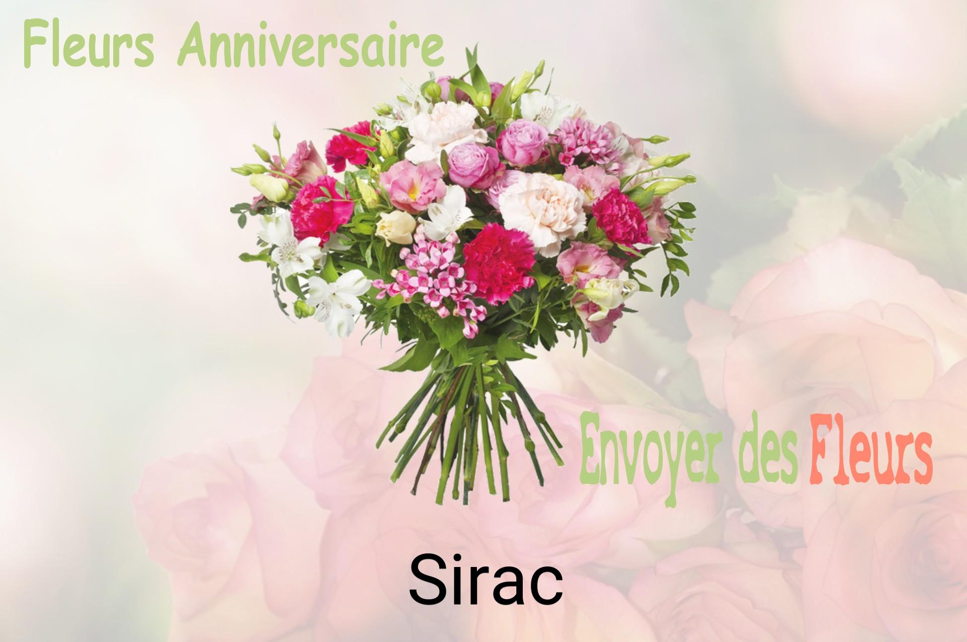 Bouquet de fleurs d’anniversaire livré à Sirac